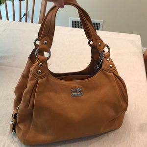 Coach Madison Caramel leather shoulder bag